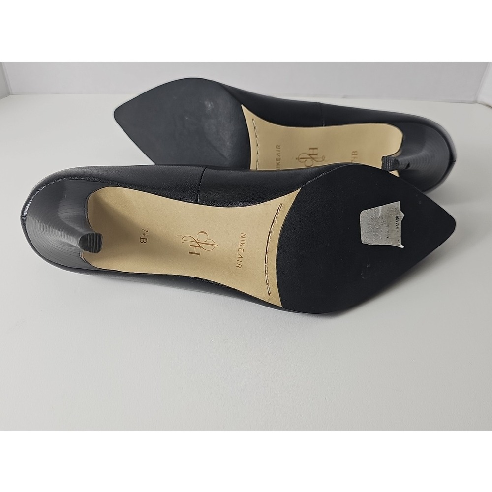 COLE HAAN Black Leather Pointed Toe High Heels  Shoes Women's Size 7.5B‎ - Picture 9 of 15